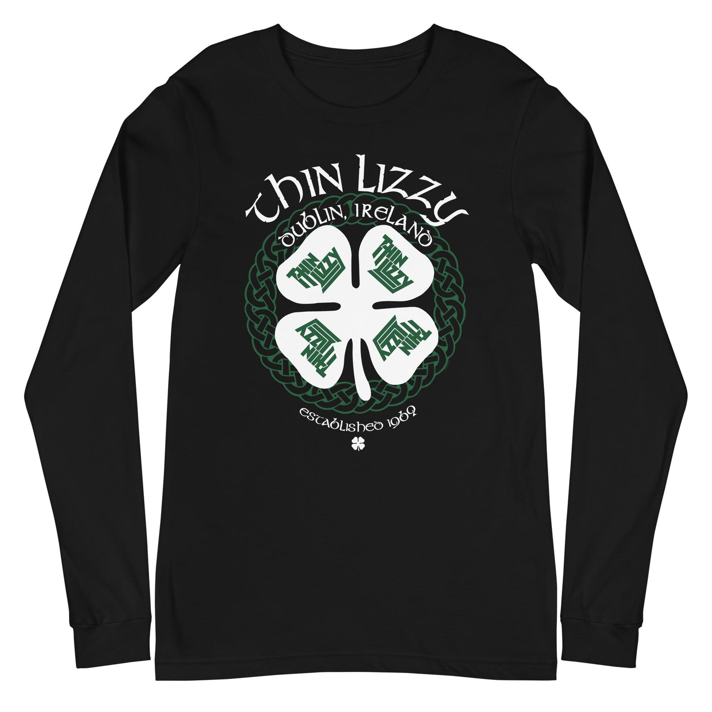 Thin Lizzy Dublin Mens Long Sleeve Shirt Black