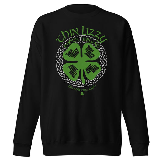 Thin Lizzy Shamrock Mens Sweatshirt Black