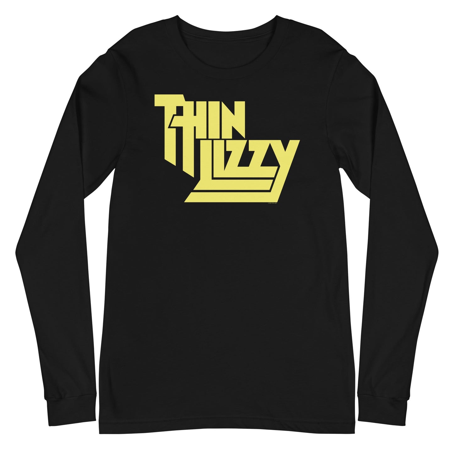 Thin Lizzy Electric Logo Menbs Long Sleeve Shirt Black