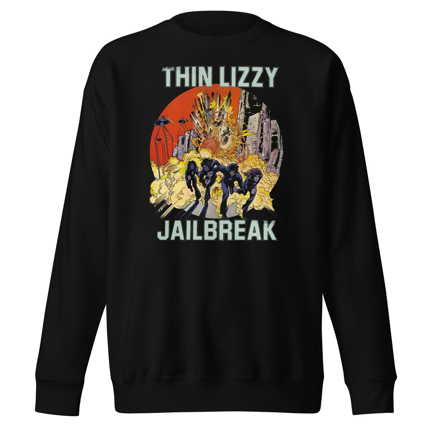 Thin Lizzy Vintage Jailbreak Mens Sweatshirt Black