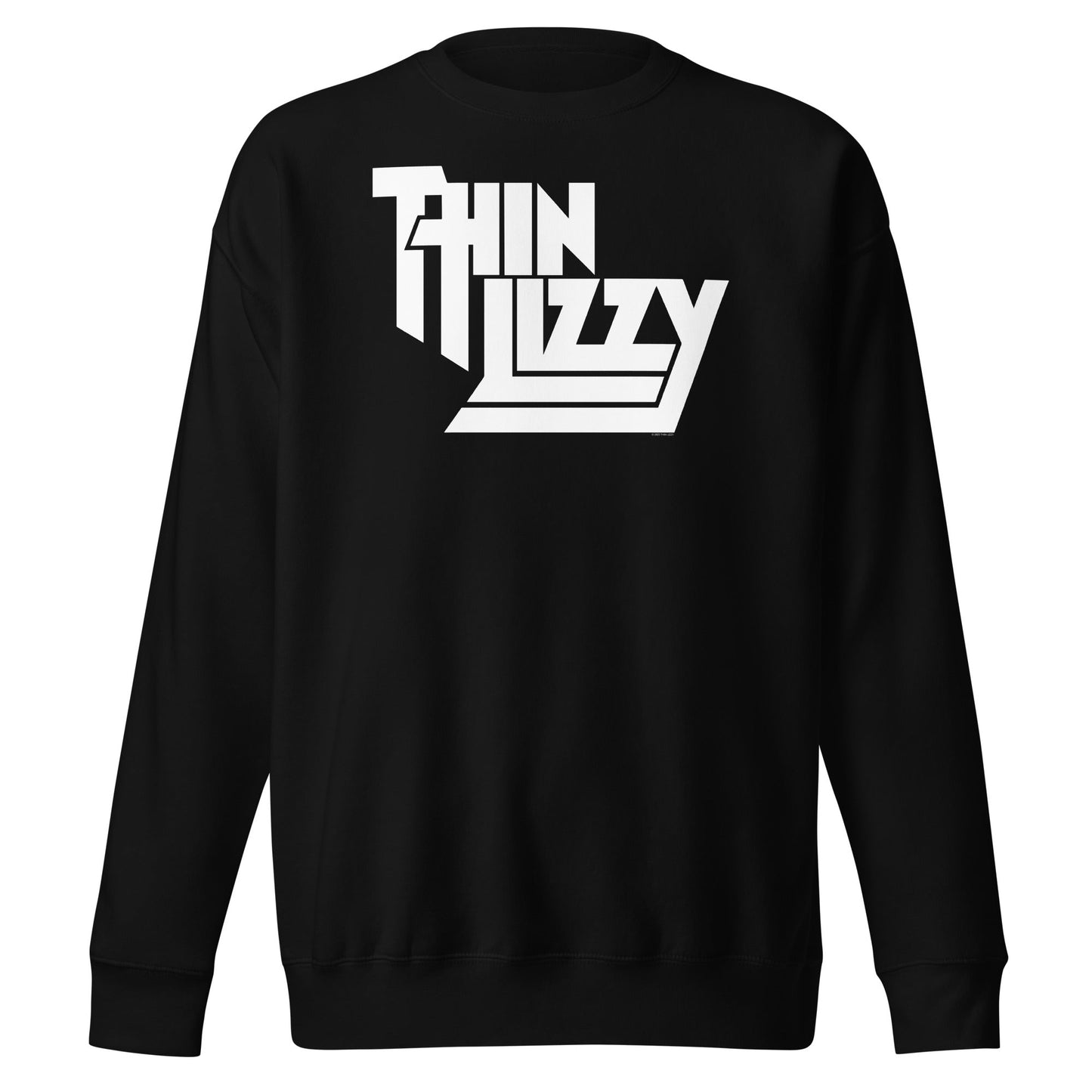 Thin Lizzy Classic White Logo Mens Sweatshirt Black