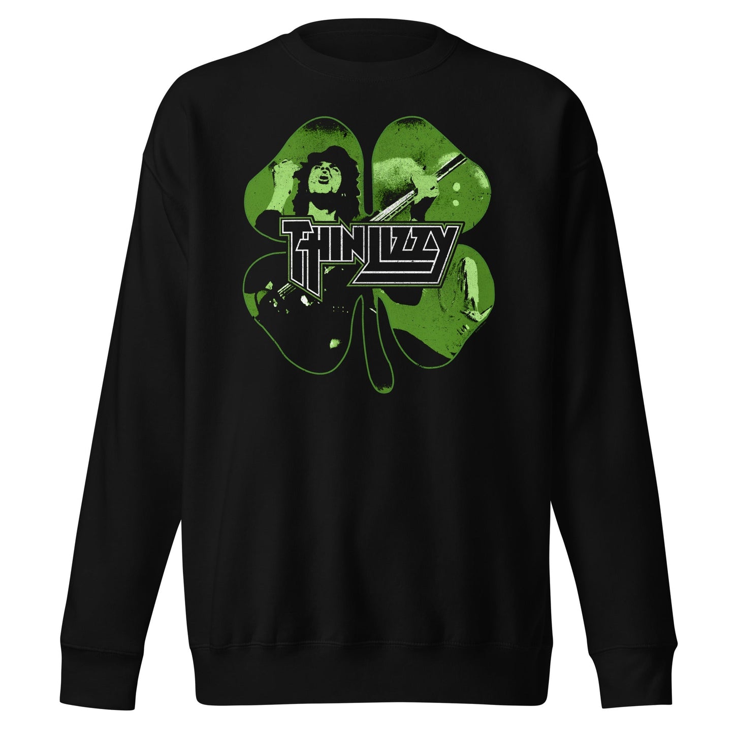 Thin Lizzy 4 Leaf Icons Mens Sweatshirt Black
