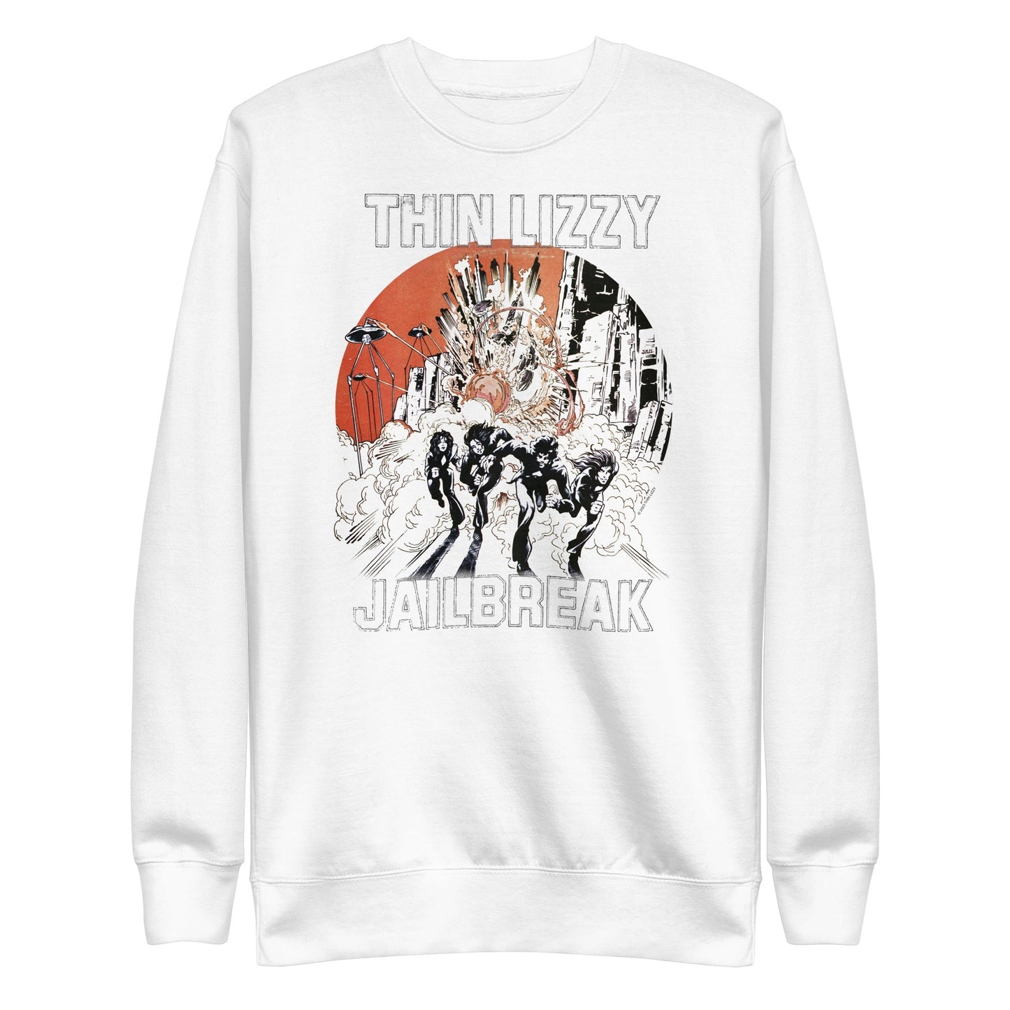 Thin Lizzy Arctic Jail Mens Sweatshirt White