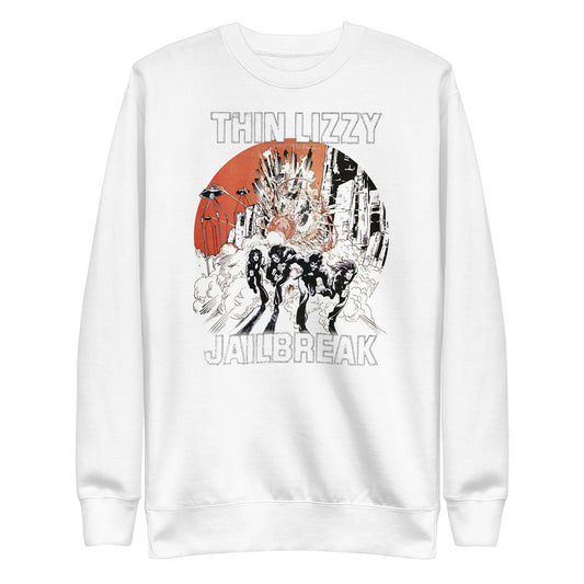 Thin Lizzy Arctic Jail Mens Sweatshirt White