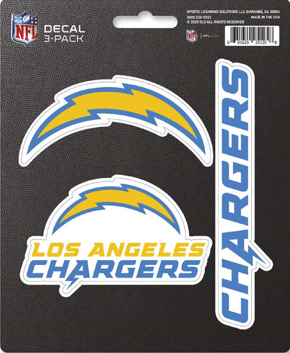 NFL Official Team Sticker Mats - Set of 3 Stickers Officially Licensed