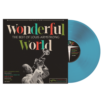 Wonderful World: The Best Of Louis Armstrong (Limited Edition, Blue Vinyl) Vinyl Record