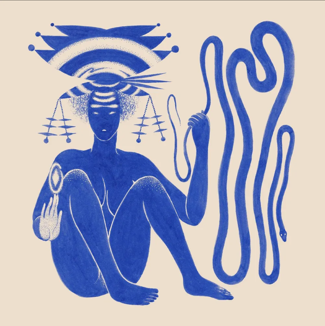Hiatus Kaiyote - Love Heart Cheat Code [IEX Blue/White Marble] [Vinyl] Vinyl Record