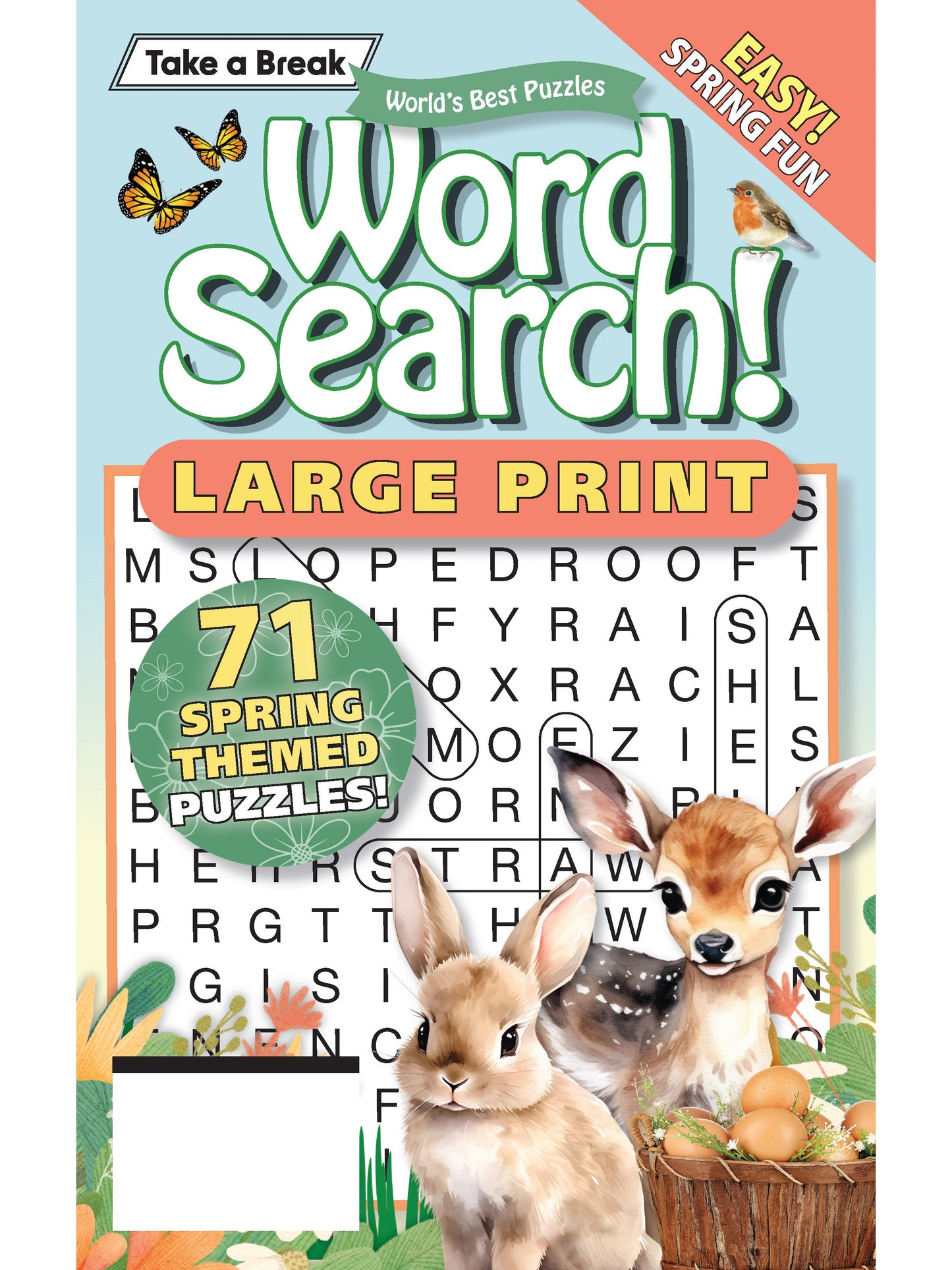 World's Best Puzzle- Word Search 25.01.21: Large Print, 71  Spring Themed Puzzles! The Perfect Way To Unwind & Sharpen Your Brain, Skills, Unplug & Relax!