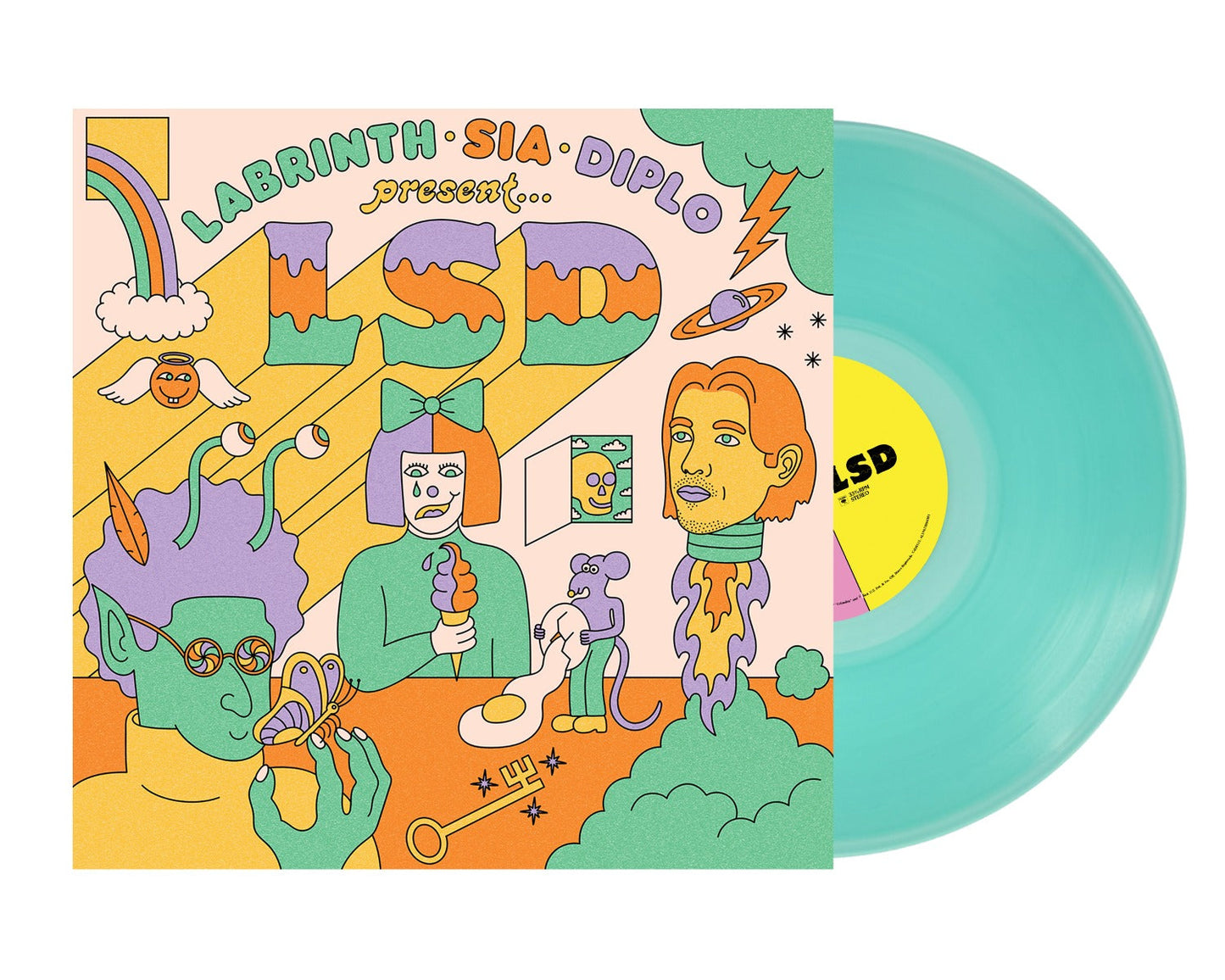 LSD Feat. Labrinth, Sia and Diplo - LSD (5th Anniversary Edition) (Colored Vinyl, Green, Anniversary Edition, Alternate Cover) [Vinyl]