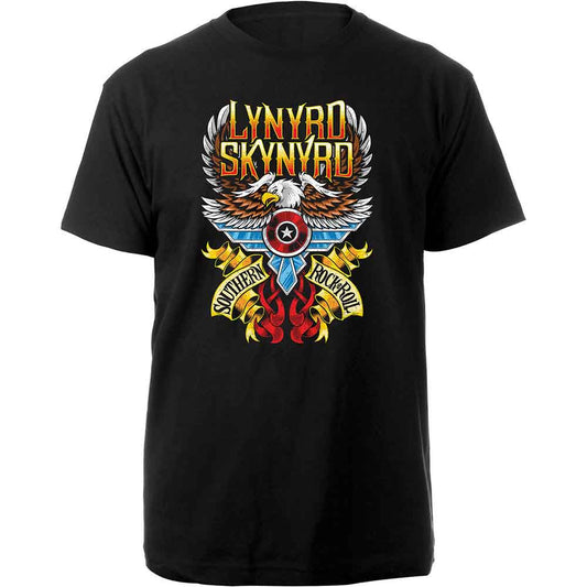 Lynyrd Skynyrd Southern Rock & Roll T Shirt Black Officially Licensed