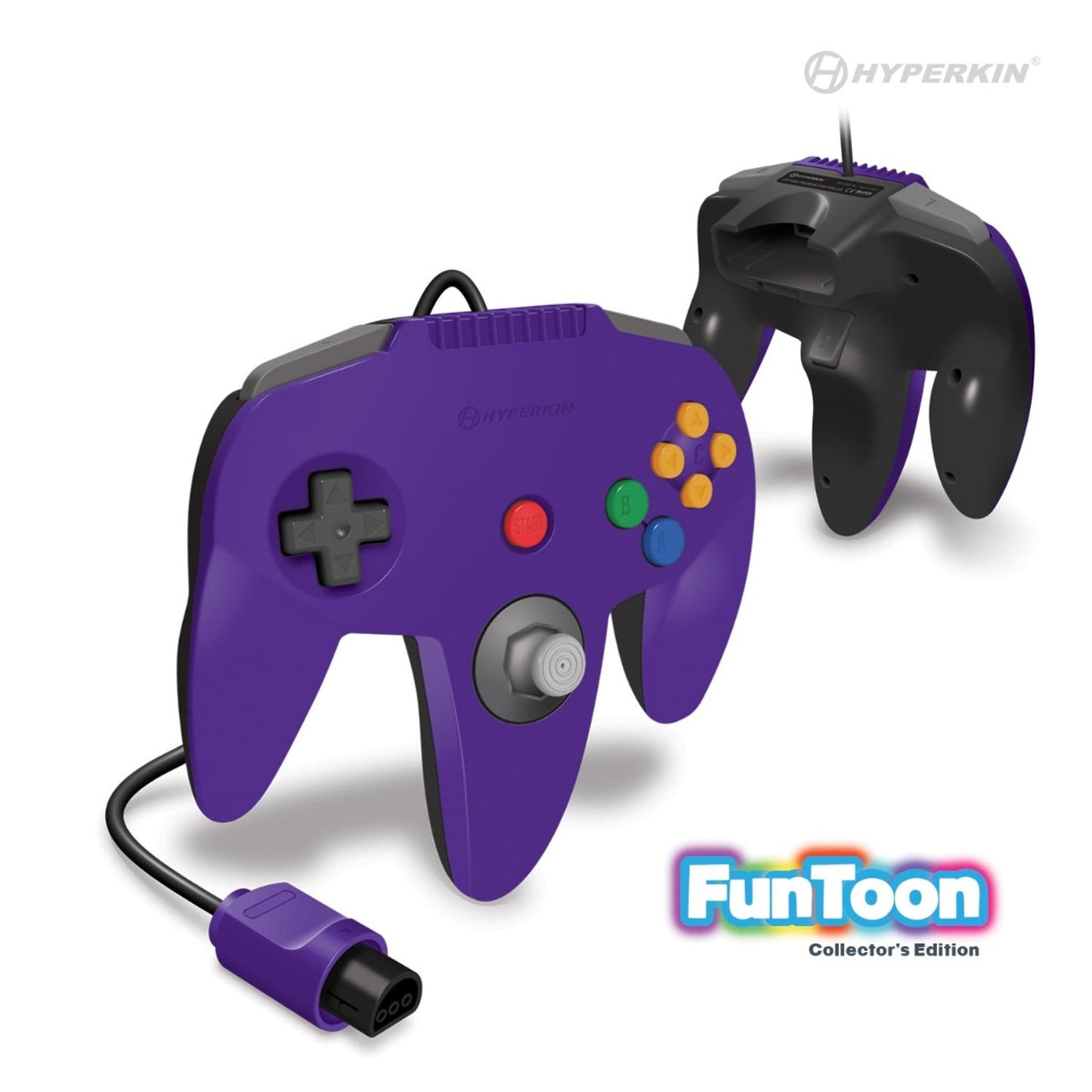 Hyperkin - N64 Controller Captain Premium: Rival Purple - Hyperkin