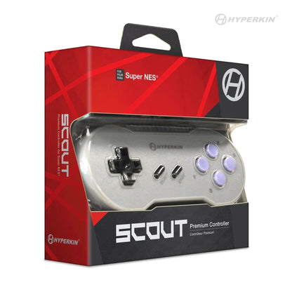 Hyperkin - SNES Premium Controller Scout: Gray - Hyperkin