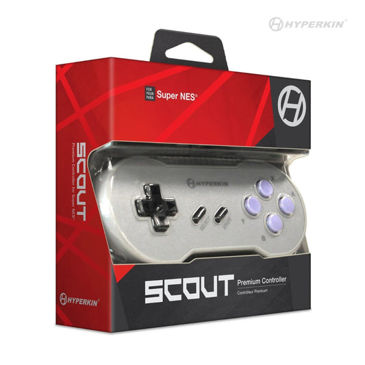 Hyperkin - SNES Premium Controller Scout: Gray - Hyperkin