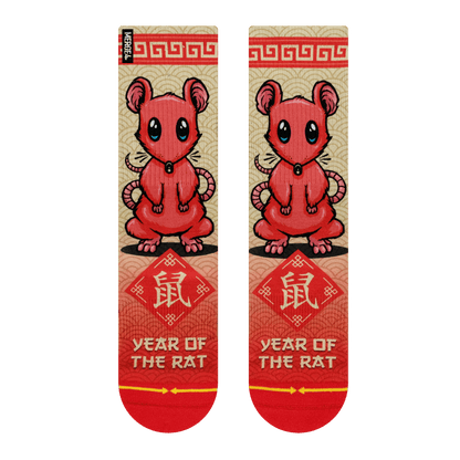 Year of the Rat Adult Crew Socks