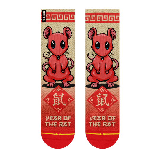 Year of the Rat Adult Crew Socks