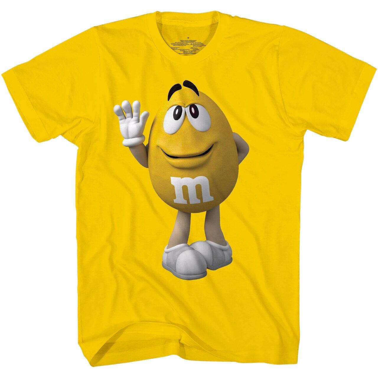 M&M's Candy Character Face Adult T-Shirt