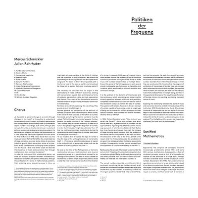 MARCUS SCHMICKLER & JULIAN ROHRHUBER - Politiken der Frequenz Vinyl Record
