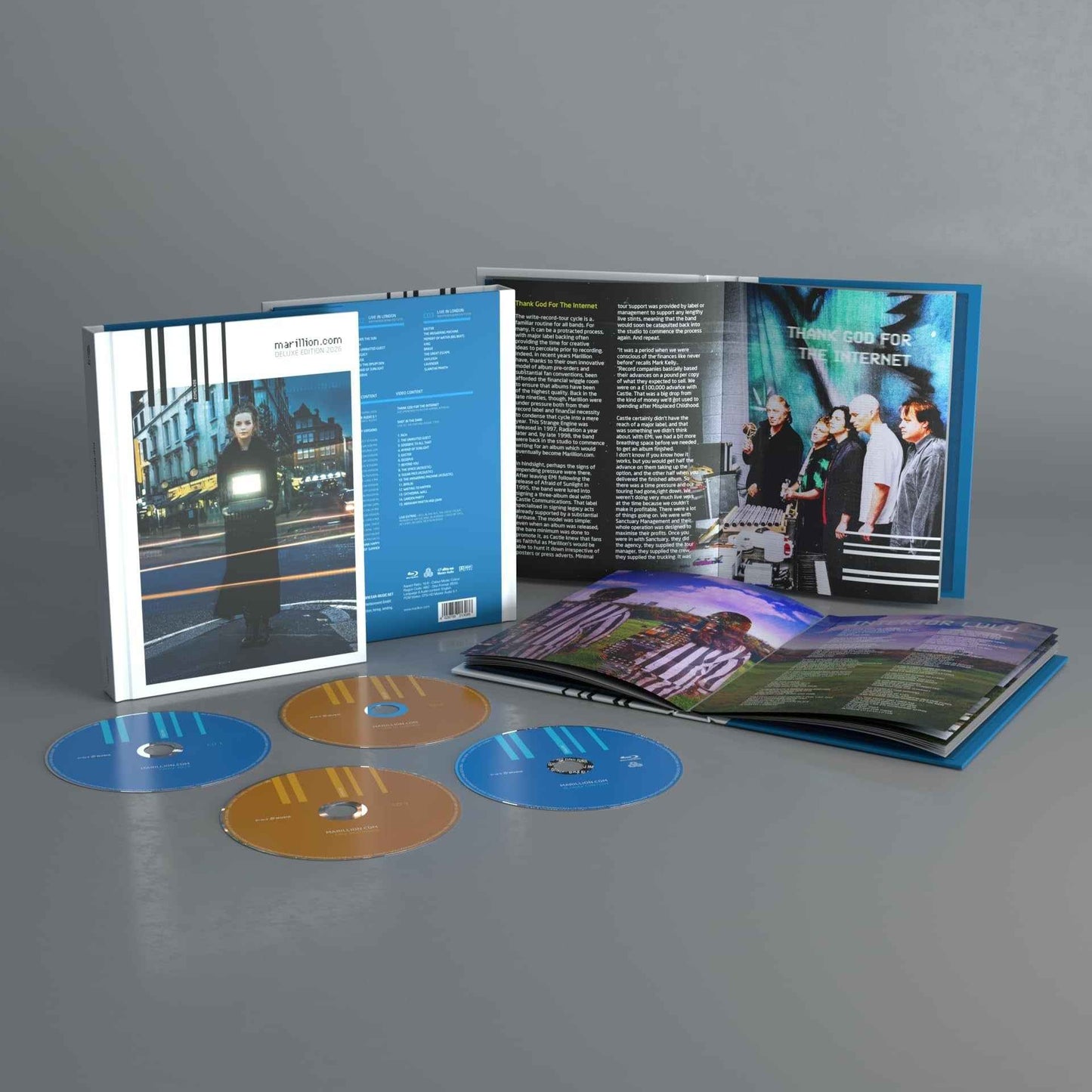 Marillion - Marillion.Com (3Cd + Blu-Ray Mediabook) [CD] Music CD