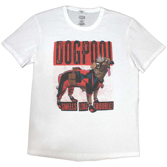 Marvel Comics Deadpool Dogpool Smells Like Trouble [T-Shirt] Officially Licensed
