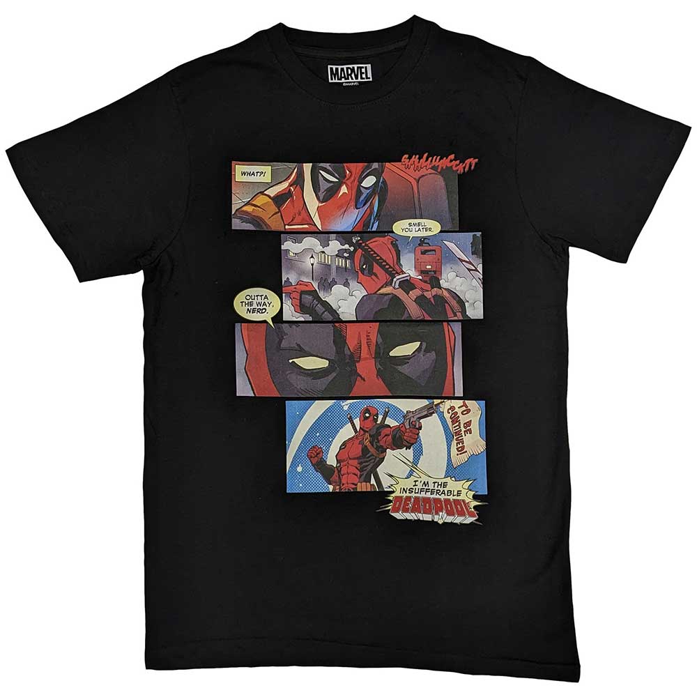 Marvel Comics Deadpool Strips [T-Shirt] Officially Licensed