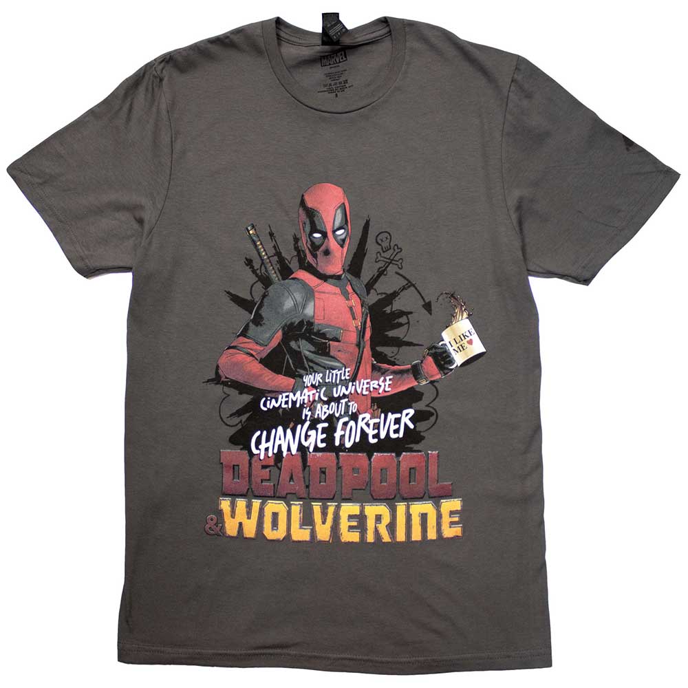 Marvel Comics Deadpool & Wolverine Change Universe [T-Shirt] Officially Licensed