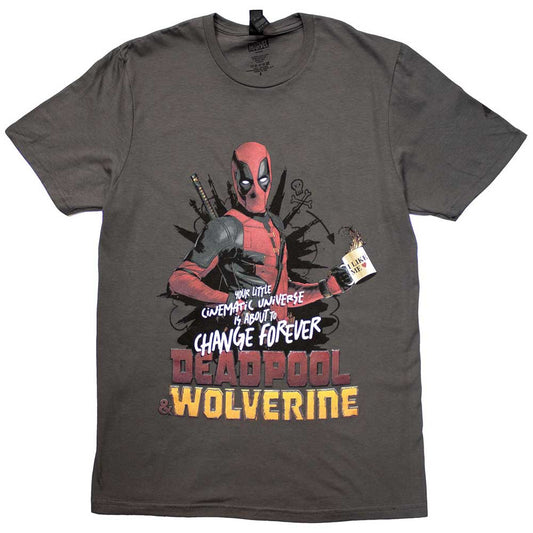 Marvel Comics Deadpool & Wolverine Change Universe [T-Shirt] Officially Licensed