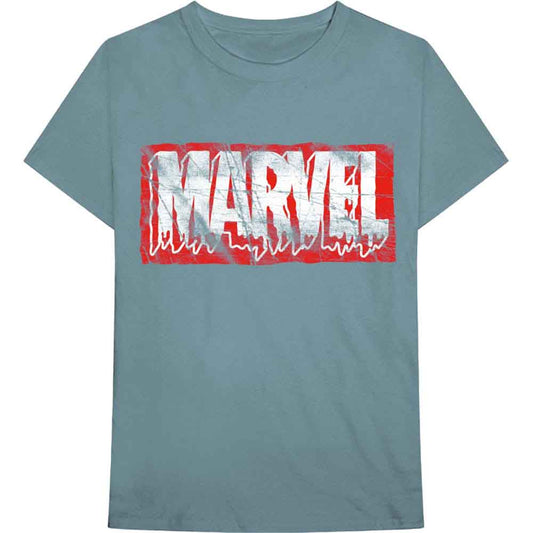 Marvel Comics Distressed Dripping Logo [T-Shirt] Officially Licensed