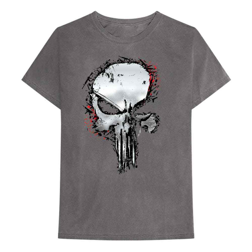 Marvel Comics Punisher Metallic Skull [T-Shirt]