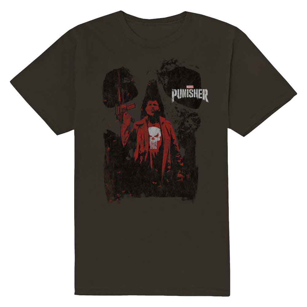Marvel Comics Punisher Red Outline [T-Shirt]