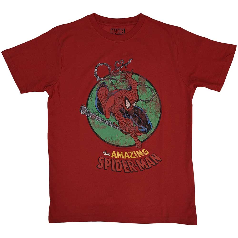 Marvel Comics Spiderman Shooting Webs [T-Shirt] Officially Licensed