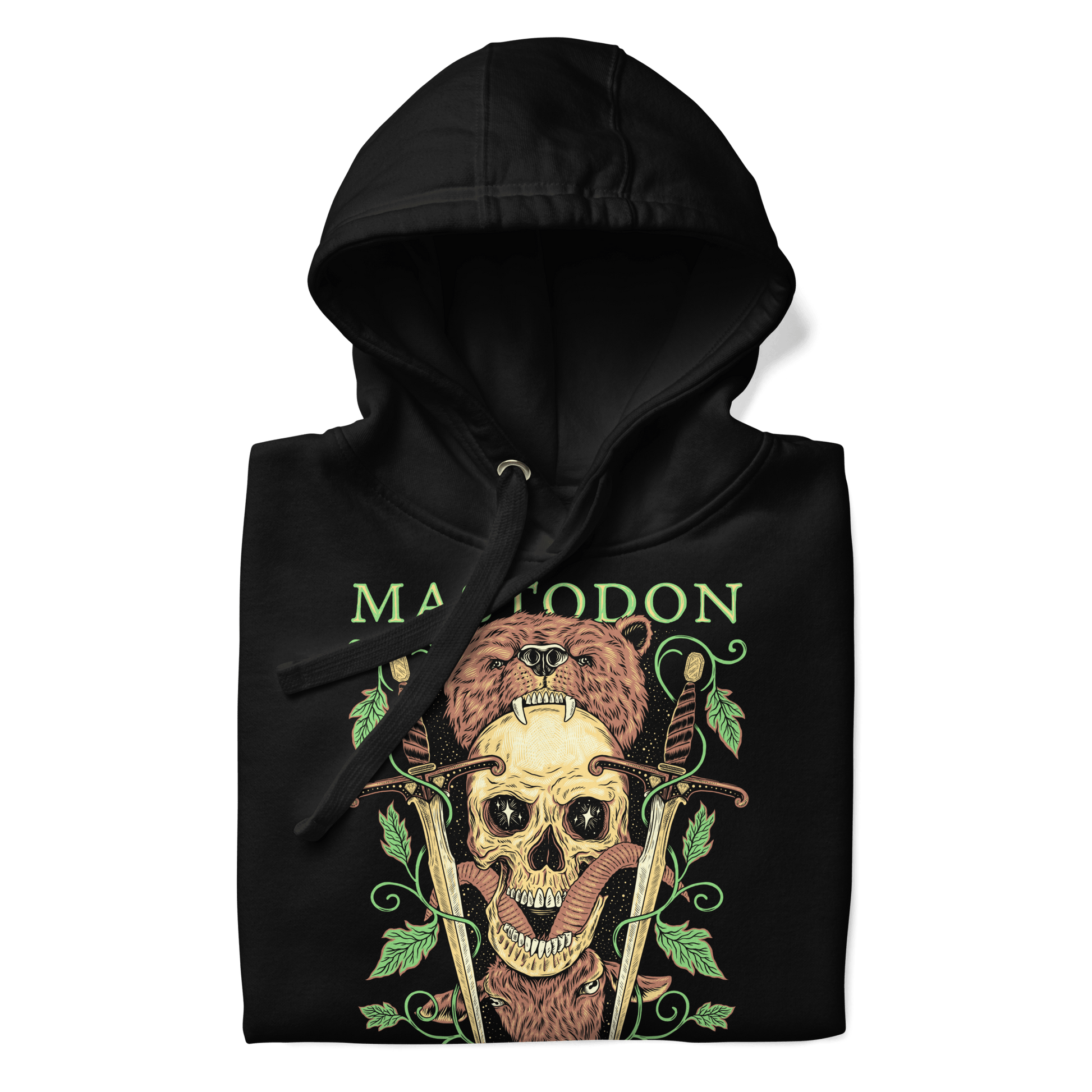 Mastodon On the Road Mens Officially Licensed Hoodie Black