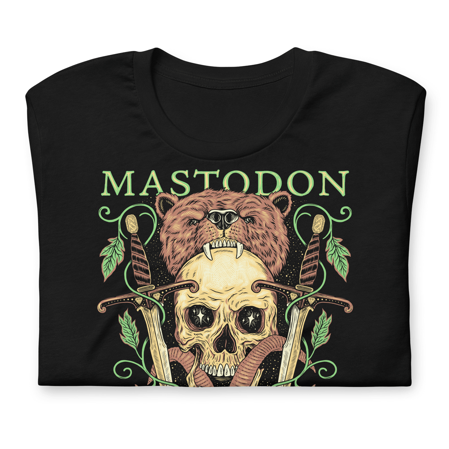 Mastodon On the Road Jumbo Print Officially Licensed Mens T Shirt Black