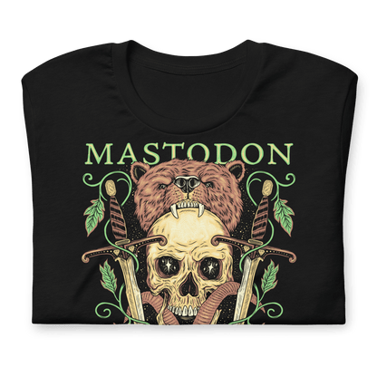 Mastodon On the Road Jumbo Print Officially Licensed Mens T Shirt Black
