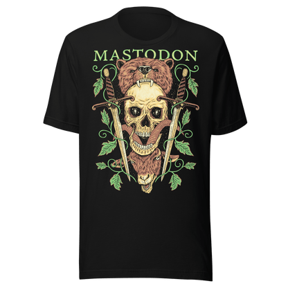Mastodon On the Road Jumbo Print Officially Licensed Mens T Shirt Black