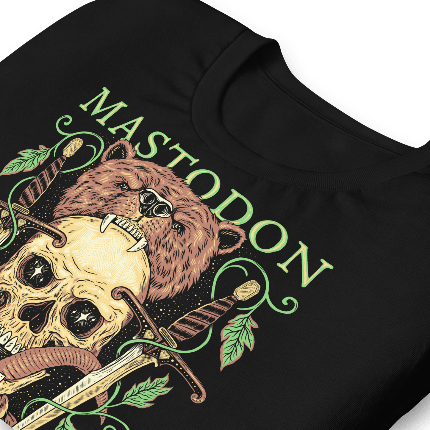 Mastodon On the Road Jumbo Print Officially Licensed Mens T Shirt Black