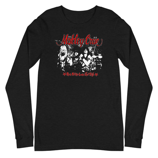 Motley Crue She's Got the Looks Mens Long Sleeve Shirt Black