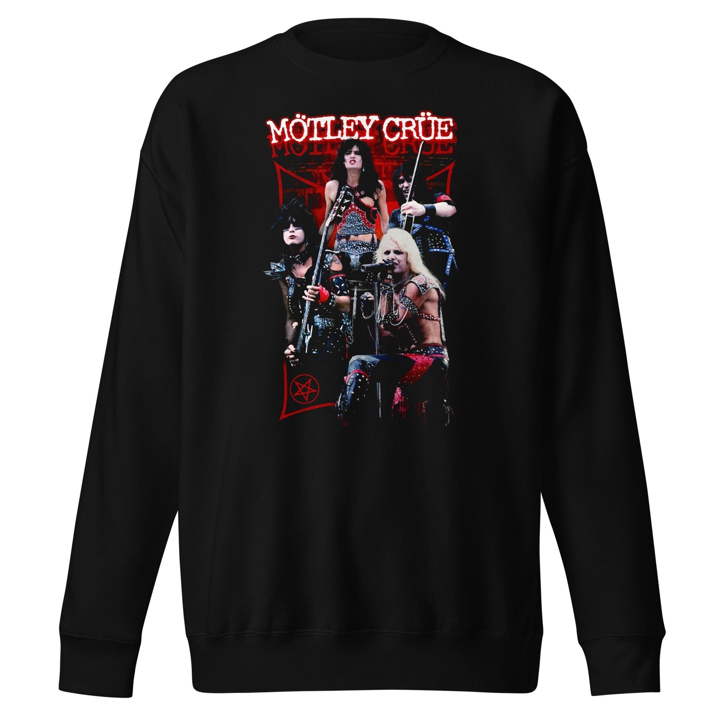 Motley Crue Live Mens Sweatshirt Black