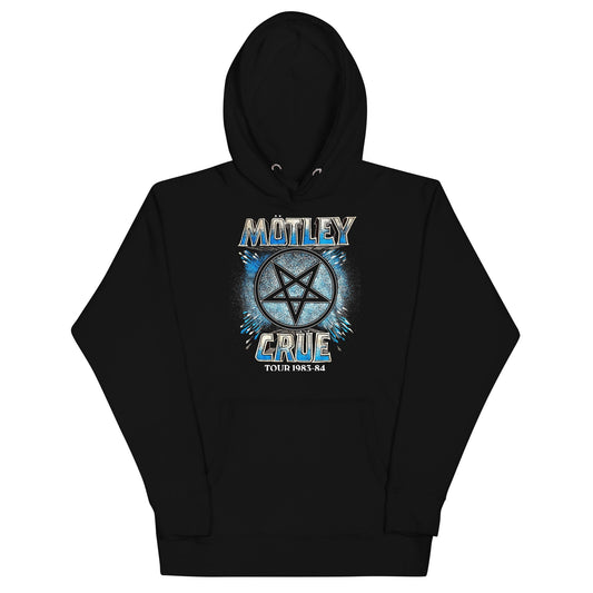 Motley Crue 83-84 Tour Mens Hoodie Black