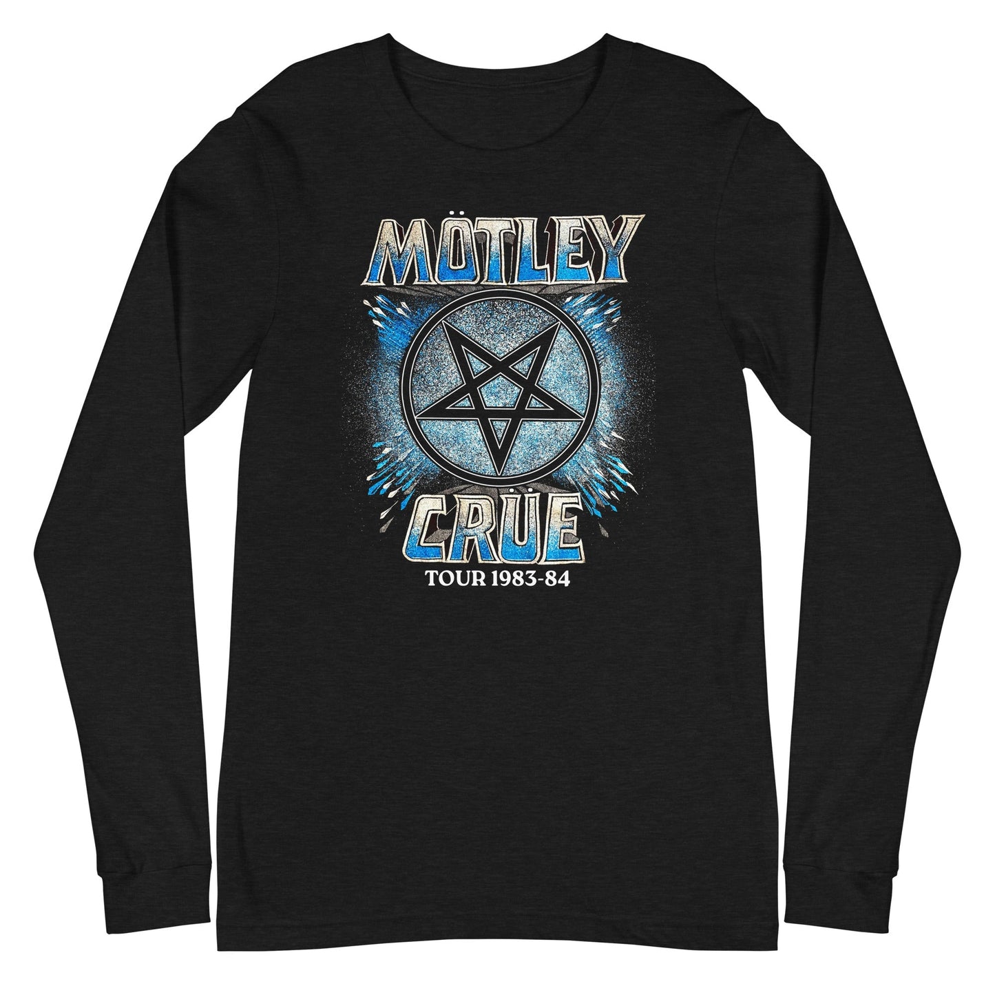 Motley Crue 83-84 Tour Mens Long Sleeve Shirt Black