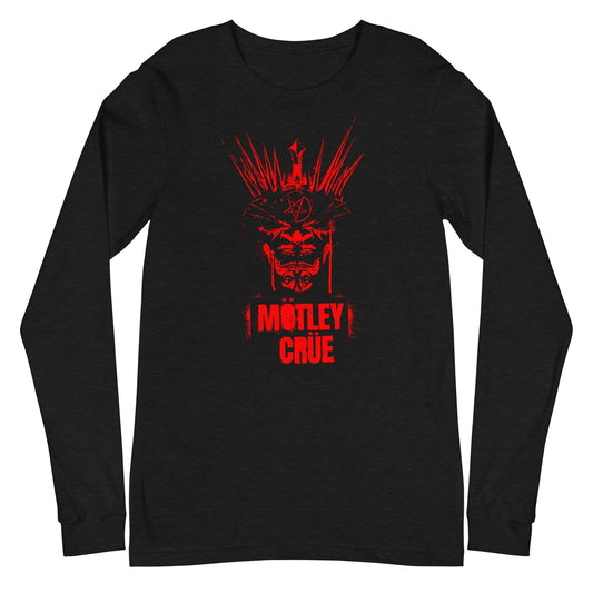 Motley Crue Mind Blown Mens Long Sleeve Shirt Black