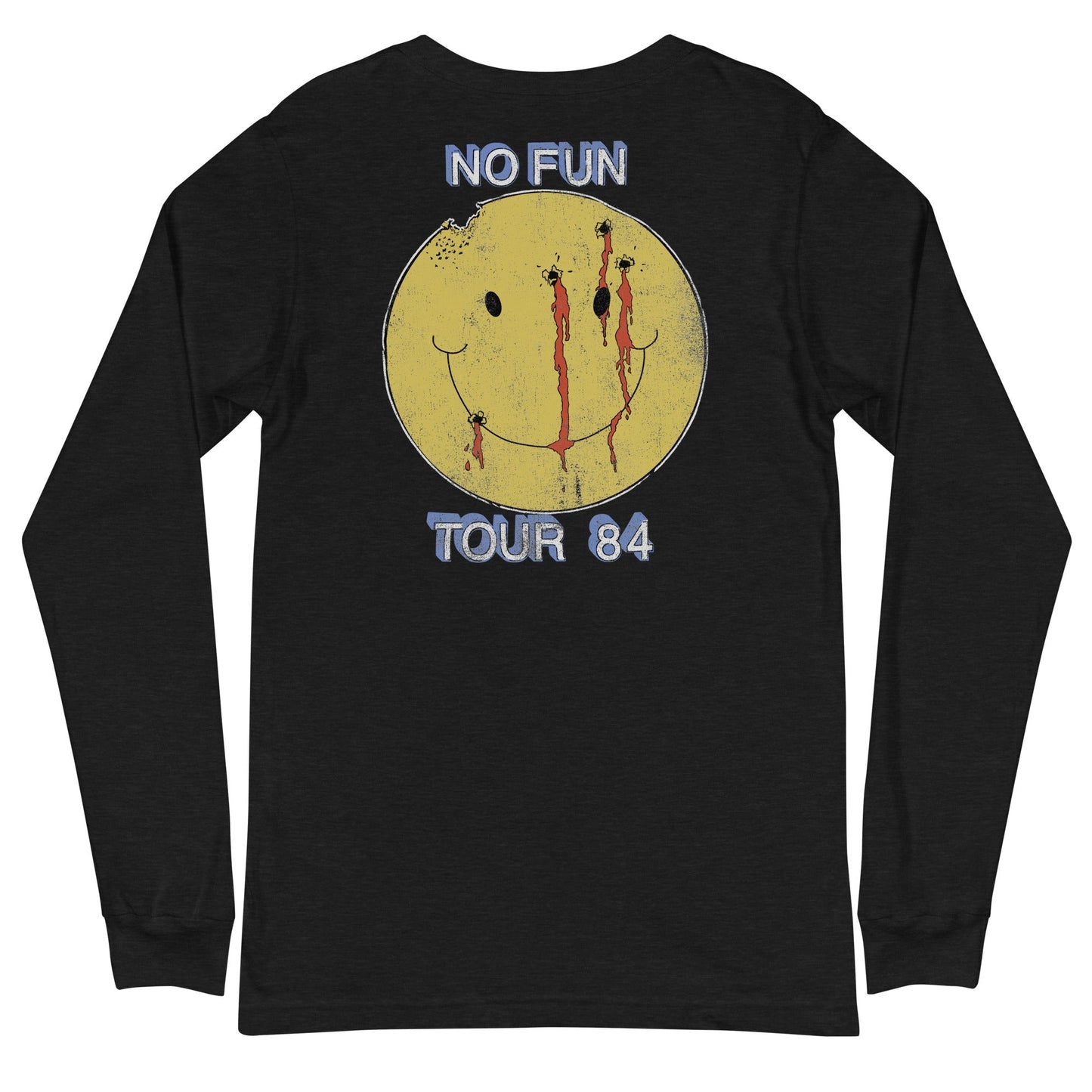 Motley Crue No Fun Tour '84 Mens Long Sleeve Shirt Black