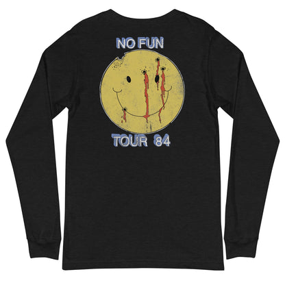 Motley Crue No Fun Tour '84 Mens Long Sleeve Shirt Black