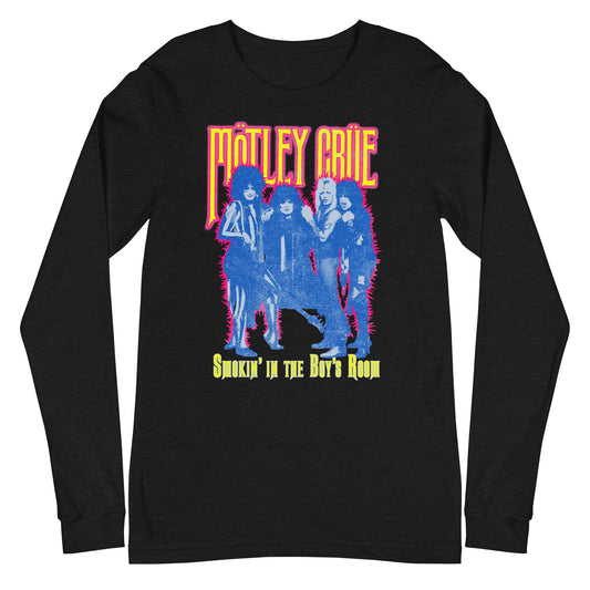 Motley Crue Smokin' in the Boy's Room Mens Long Sleeve Shirt Black