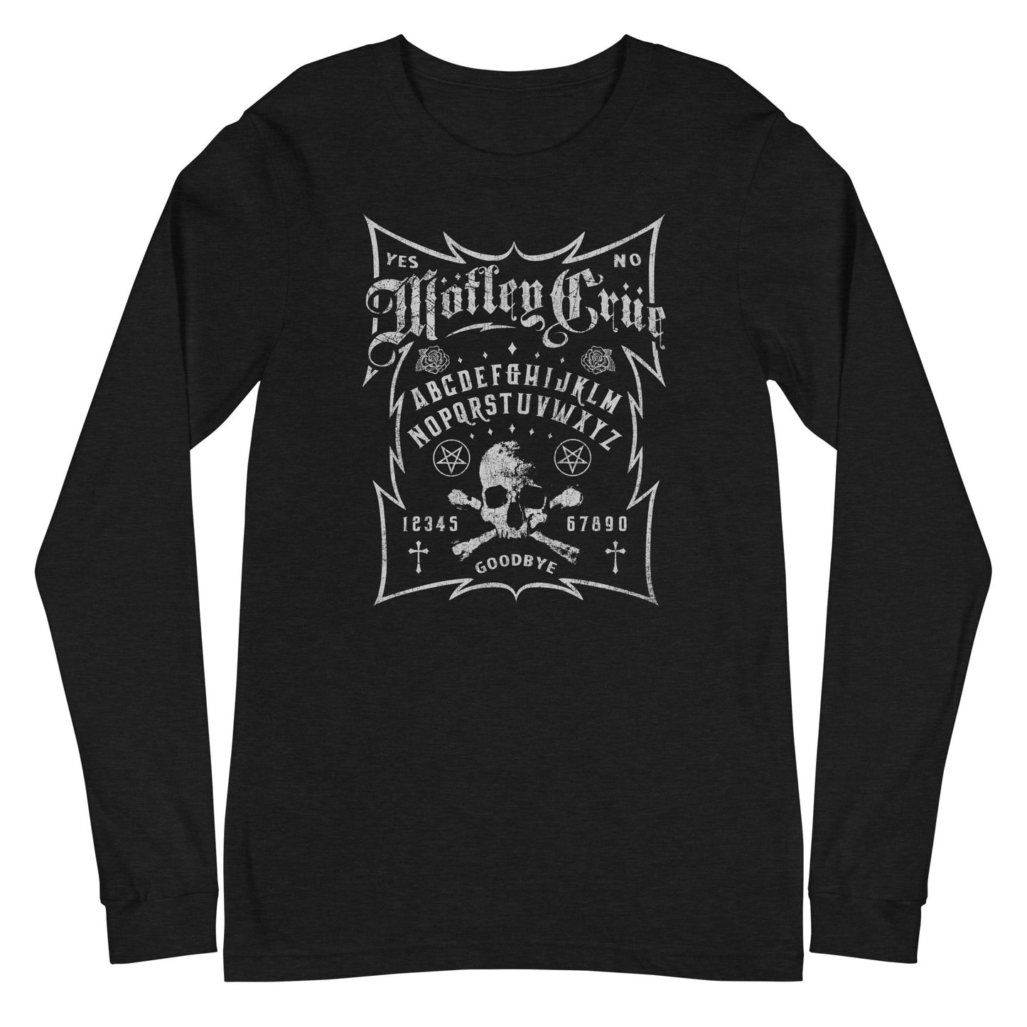 Motley Crue Ouija Board Mens Long Sleeve Shirt Black