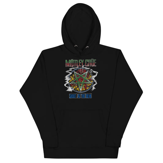 Motley Crue Ganja Shout Mens Hoodie Black