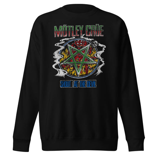 Motley Crue Ganja Shout Mens Sweatshirt Black