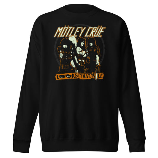 Motley Crue Looks That Kill Mens Sweatshirt Black