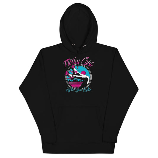 Motley Crue Miami Girls Mens Hoodie Black