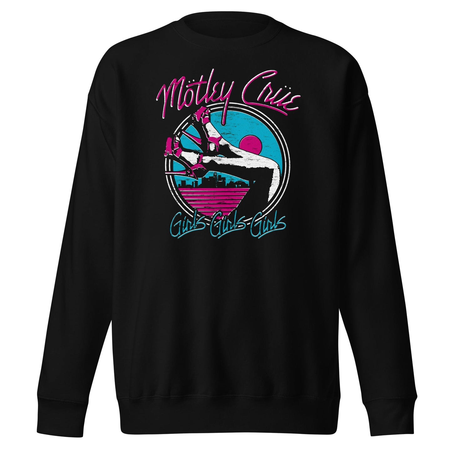 Motley Crue Miami Girls Mens Sweatshirt Black