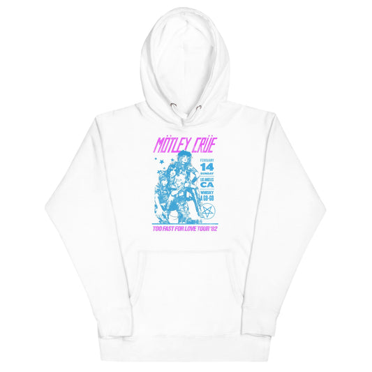 Motley Crue Fast Love Mens Hoodie White